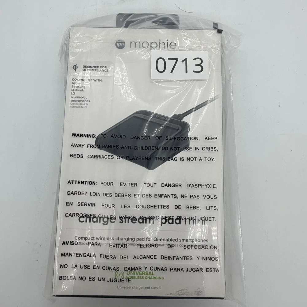 Mophie Charge Stream Pad Mini Wireless Charging Pad 5-watts With Micro USB Cable